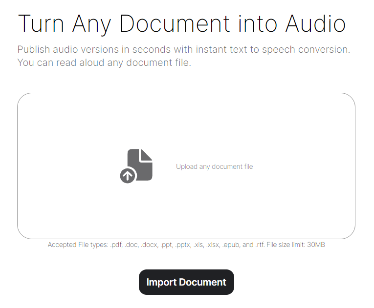 accepted file formats